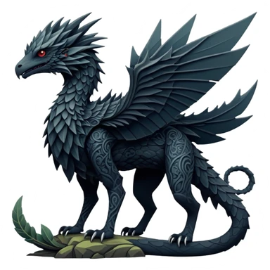 Edgy complex aesthetic-scenery-Fakémon-creature (full body) sticker