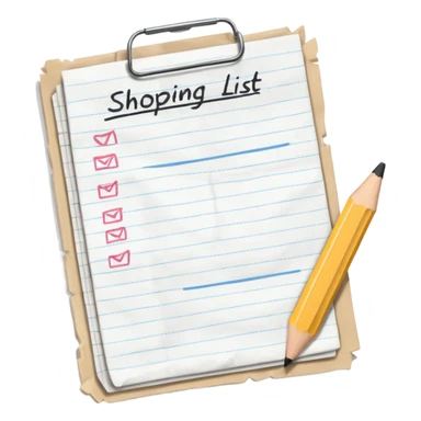 Shopping List sticker