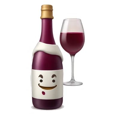 Wine with whipped sticker