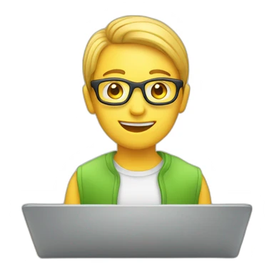 online_course_on_laptop sticker