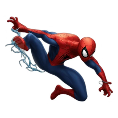 Spider man fighting venom sticker