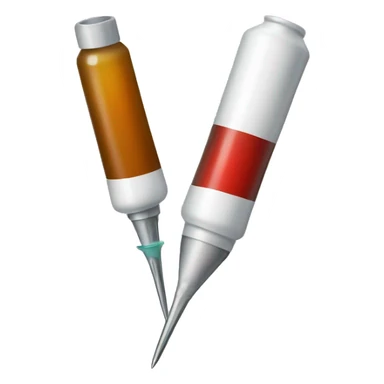 Needle and syring sticker