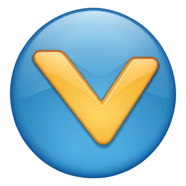 Checkmark blue sticker