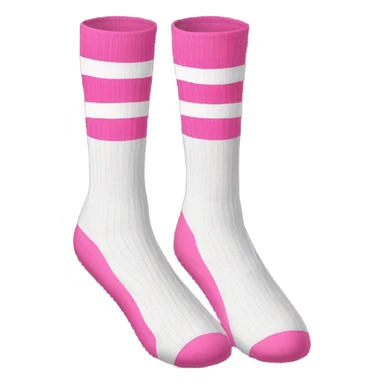 Pink socks baseball sticker