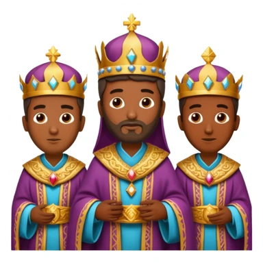 non the three wise man, king sticker
