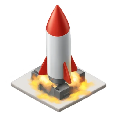 missile isometric sticker