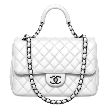 chanel white bag sticker