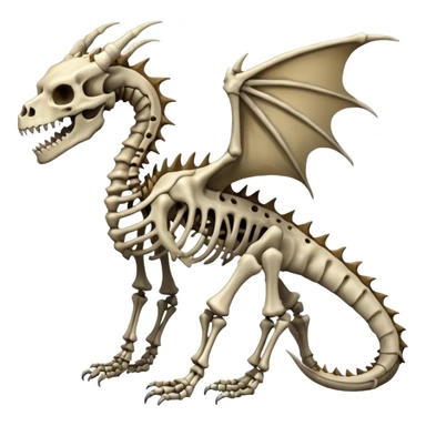 Evil Boneknapper-Skeleton-dragon (full body) sticker