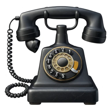 old telephone sticker