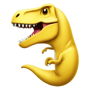 T-rex as banana sticker