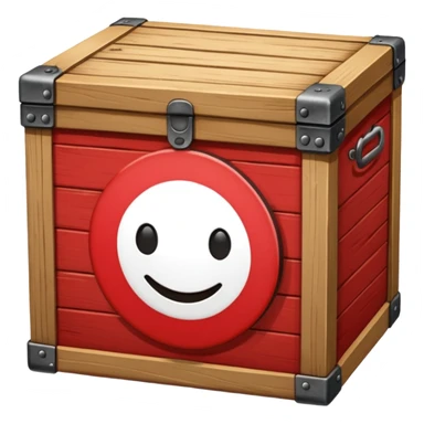 emoji de un simbolo de prohibido y que esté sobre una caja sticker