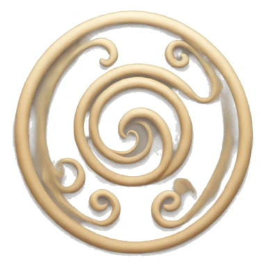 Sacred spiral female symbol sticker