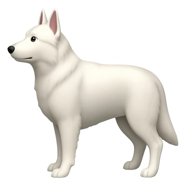 White shepherd sticker
