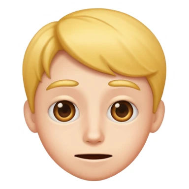 Funny awkward face sticker