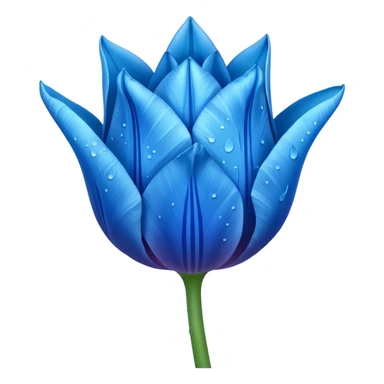 Light blue dark blue hombre Star speckled tulip sticker