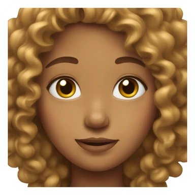 Girl called Bonnie with curly hair sticker