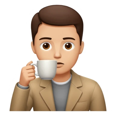 Simple Balance waage mit kaffe auf der starken seite und schlaf auf der schwachen seite sticker