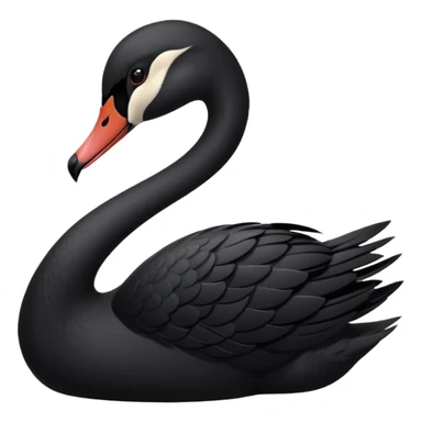 Black swan sticker