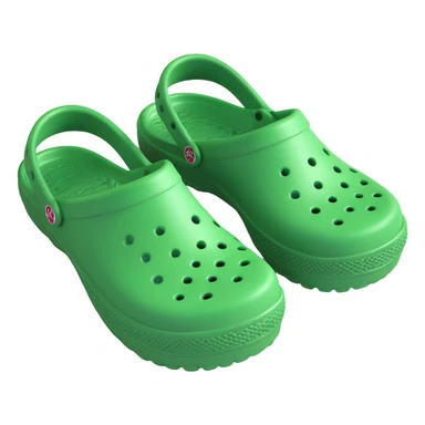 a pair of crocs shoes sticker