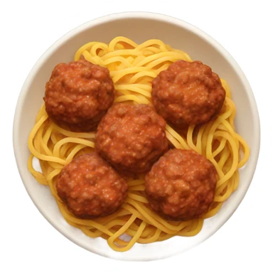 spaghetti with meatballs sticker
