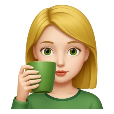 una chica tomando mate sticker