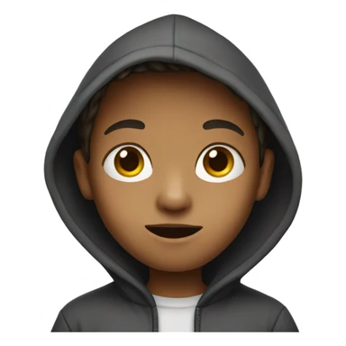 kid with hoodie sticker