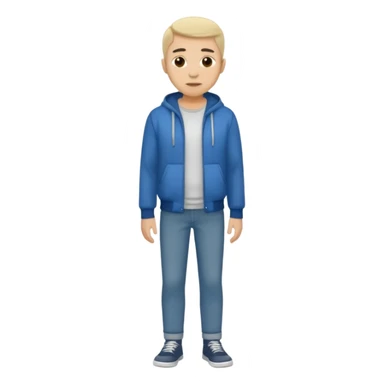 ligth man casual wear full body sticker