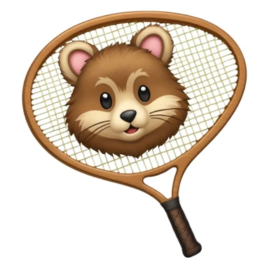 Tennis-Racket Animals sticker