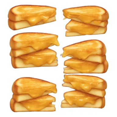 Crispy grilled cheese sticker