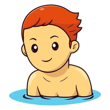 22-year-old redheaded girl athlete swimmer sticker