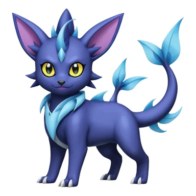 Luxray-Absol-Noibat-Vaporeon-Dewott-fusion sticker