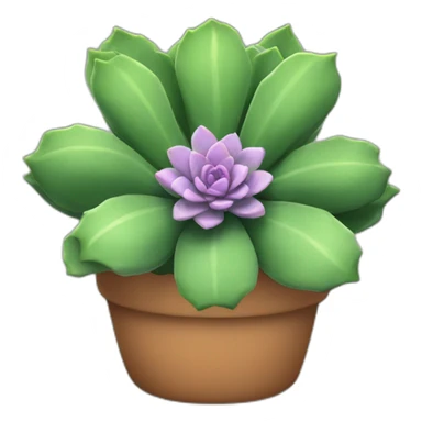 succulent flower sticker