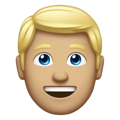 Male with blonde hair waving hand to say hello with a Scotland sticker