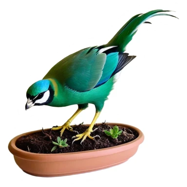 Попугай сверху жёлтый, снизу зелёный. Волнистый попугай. С синими щёчками sticker