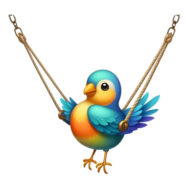 Bird trapeze sticker