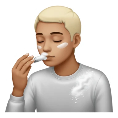 Guy snorting cocaine emoji sticker