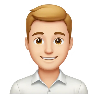 happy guy in white shirt sticker