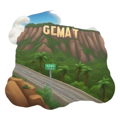 hollywood sign sticker