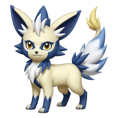 Meowstic-Jolteon-Absol-Fakémon-hybrid-creature (full body)  sticker