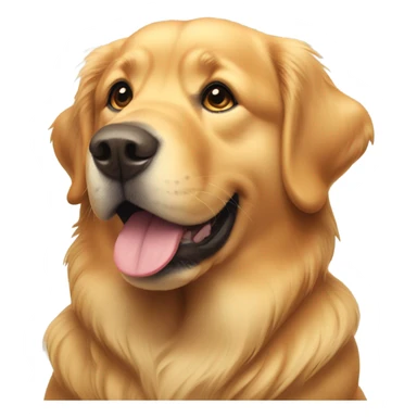 Fat golden retriever with fat neck sticker
