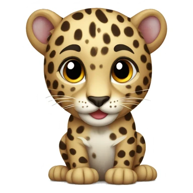 Cute Leopard  sticker