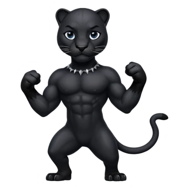 Un animal pantera rigiendo sticker