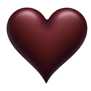 dark deep red color heart sticker