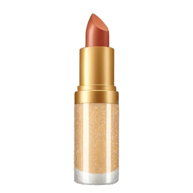 beige sparkly lipgloss container sticker