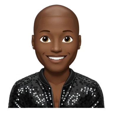 Tyrese Gibson with black sequin outfit sticker