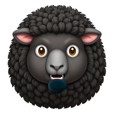 Angry Black sheep sticker