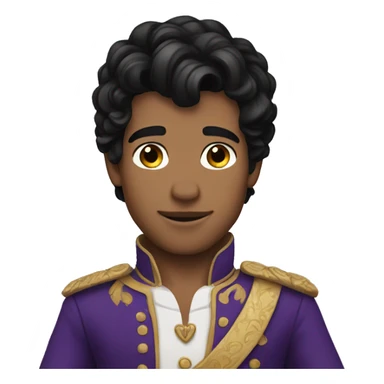 Prince Charming dark hair  sticker