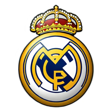 Real Madrid football emblem sticker