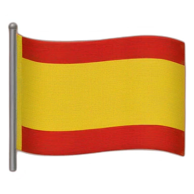Flag with yellow and red horizontal sticker