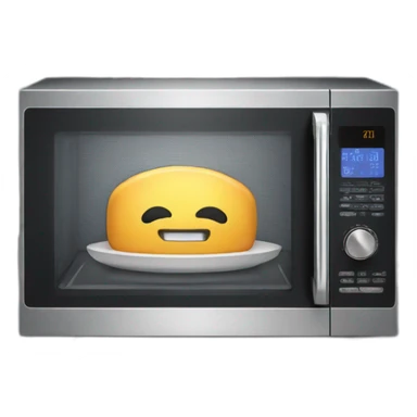 microwave on a counter sticker